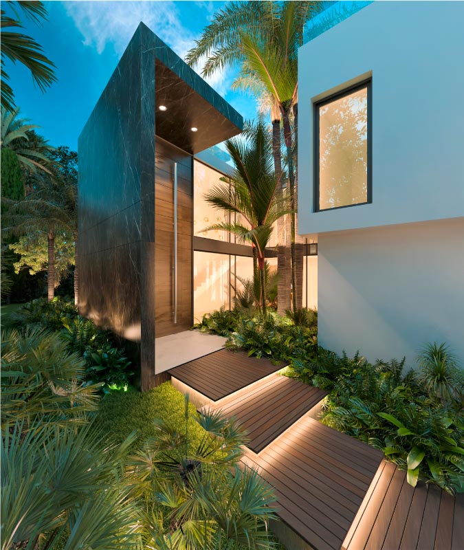 Villa Merlín acceso